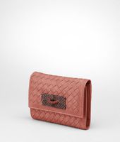 Bottega Veneta® Washed Light Calf Intrecciato Ayers Wallet Bottega Veneta® Washed Light Calf Intrecciato Ayers Wallet