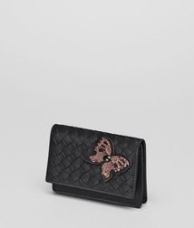 Card Case or Coin PurseSmall Leather GoodsLambskin, AyersBlack Bottega Veneta®