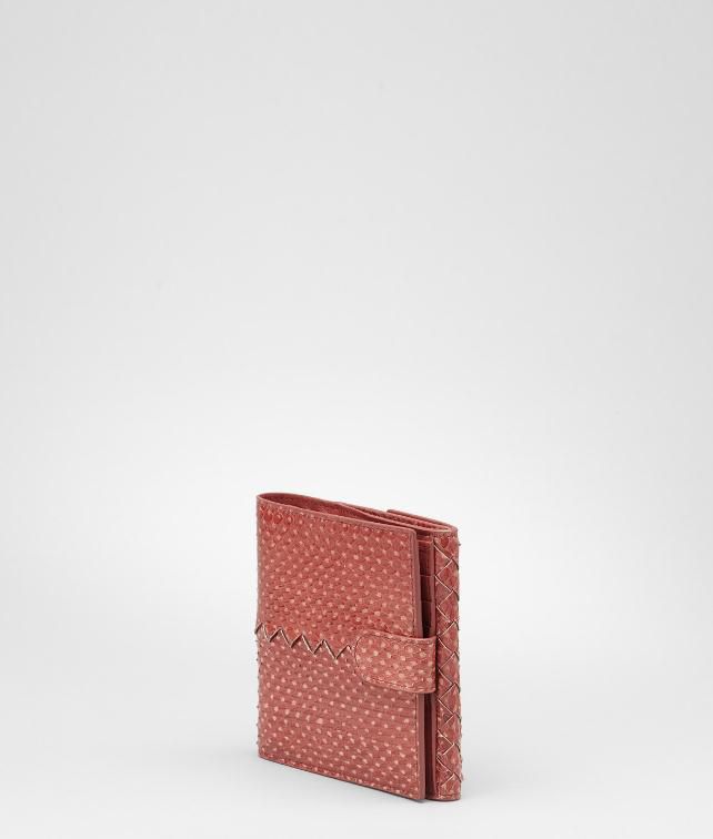 BOTTEGA VENETA Intrecciato Snakeskin Wallet Wallet D fp