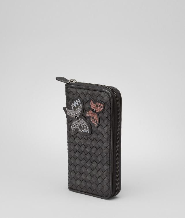 BOTTEGA VENETA Intrecciato Ayers Butterfly Zip Around Wallet Wallet D fp