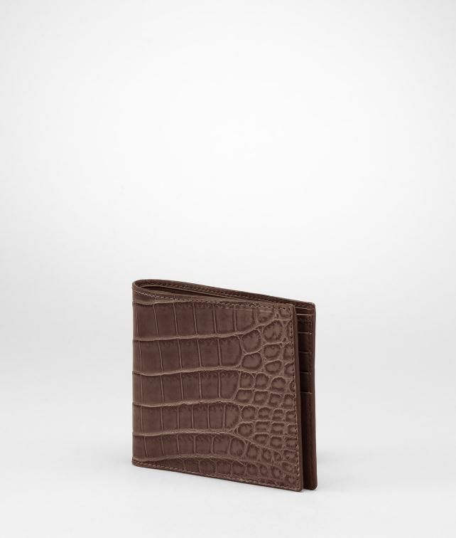 BOTTEGA VENETA Soft Crocodile Fume Wallet Wallet U fp