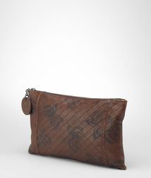 Cosmetic CaseSmall Leather GoodsCalf-skin leatherBrown Bottega Veneta®