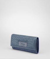 Bottega Veneta® Edoardo Washed Light Calf Intrecciato Ayers Continental Wallet Bottega Veneta® Edoardo Washed Light Calf Intrecciato Ayers Continental Wallet