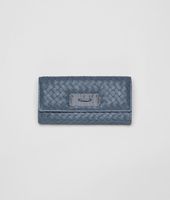 Bottega Veneta® Edoardo Washed Light Calf Intrecciato Ayers Continental Wallet Bottega Veneta® Edoardo Washed Light Calf Intrecciato Ayers Continental Wallet