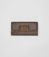 Bottega Veneta® Washed Light Calf Intrecciato Ayers Continental Wallet Bottega Veneta® Washed Light Calf Intrecciato Ayers Continental Wallet