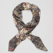 Silk Scribble Floral Print Foulard - Scarf - BOTTEGA VENETA - PE13 - 410