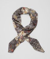 Bottega Veneta® Silk Scribble Floral Print Foulard Bottega Veneta® Silk Scribble Floral Print Foulard