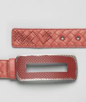 Bottega Veneta® Intrecciato Profondo Nappa Belt Bottega Veneta® Intrecciato Profondo Nappa Belt