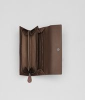 Bottega Veneta® Soft Crocodile Fumé Continental Wallet Bottega Veneta® Soft Crocodile Fumé Continental Wallet