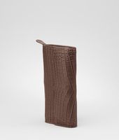 Bottega Veneta® Soft Crocodile Fumé Continental Wallet Bottega Veneta® Soft Crocodile Fumé Continental Wallet