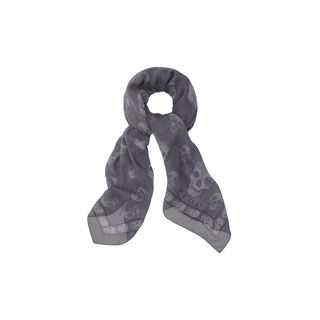 ALEXANDER MCQUEEN, Men's Scarf, Dogtooth Multi-Skull Scarf
