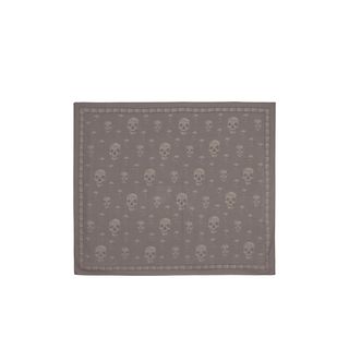 ALEXANDER MCQUEEN, Men's Scarf, Dogtooth Multi-Skull Scarf