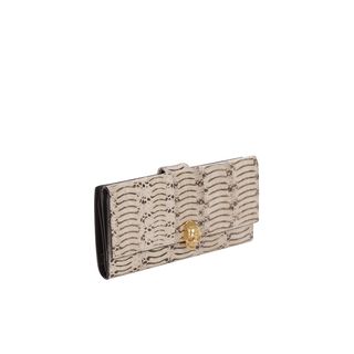 ALEXANDER MCQUEEN, Wallet, Skull Charm Tiger Snakeskin Wallet