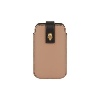 ALEXANDER MCQUEEN, Phone Accessory, Bi-Color Skull Stud Leather Phone Case