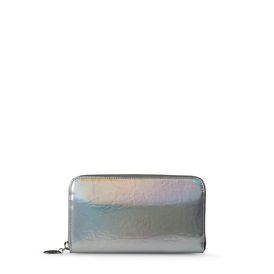 STELLA McCARTNEY, Wallets, Falabella Silver Hologram Small Wallet