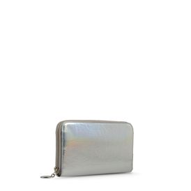 STELLA McCARTNEY, Wallets, Falabella Silver Hologram Small Wallet