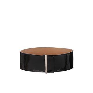 McQ, Belt, Patent Wide Clasp Belt