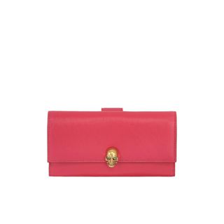 ALEXANDER MCQUEEN, Wallet, Skull Charm Leather Wallet