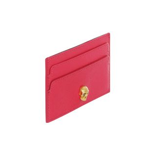 ALEXANDER MCQUEEN, Wallet, Skull Charm Leather Card Holder