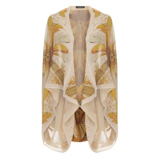 ALEXANDER MCQUEEN, Silk Top, Dragonfly Wing Cape