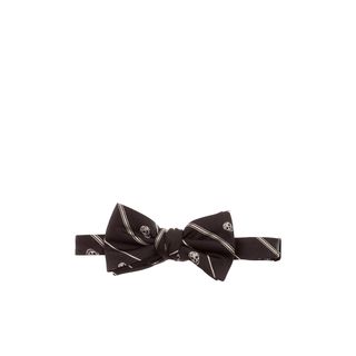 ALEXANDER MCQUEEN, Tie, Stripe-Skull Bow-Tie