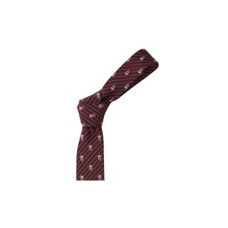 ALEXANDER MCQUEEN, Tie, Diagonal Skull Stripe Tie