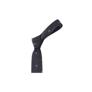 ALEXANDER MCQUEEN, Tie, Prince of Wales Check Skull Tie