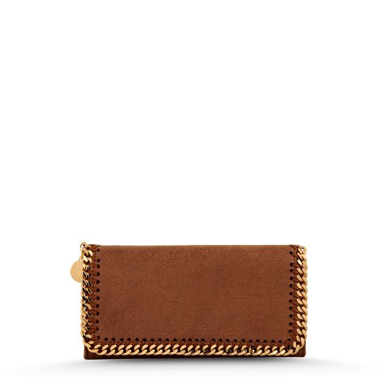 Stella McCartney, Portefeuille Falabella à rabat en Shaggy Deer