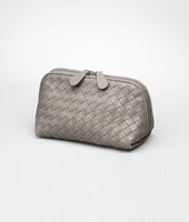 Bottega Veneta® Fume Intrecciato Nappa Cosmetic Case Bottega Veneta® Fume Intrecciato Nappa Cosmetic Case