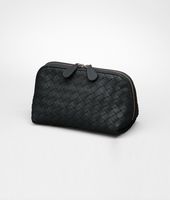 Bottega Veneta® Kosmetiktasche aus Nappaleder Intrecciato Tourmaline Bottega Veneta® Kosmetiktasche aus Nappaleder Intrecciato Tourmaline