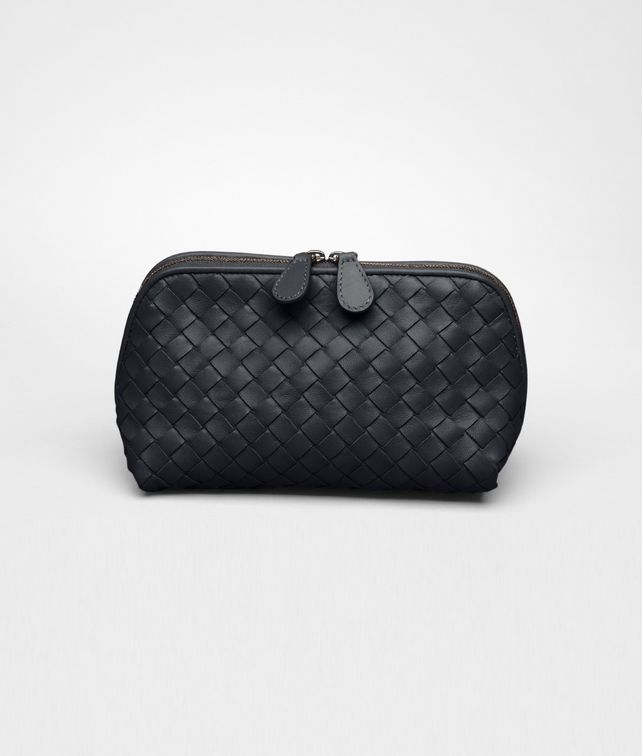 BOTTEGA VENETA Tourmaline Intrecciato Nappa Cosmetic Case Other Leather Accessory D fp
