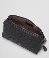Bottega Veneta® Kosmetiktasche aus Nappaleder Intrecciato Nero Bottega Veneta® Kosmetiktasche aus Nappaleder Intrecciato Nero