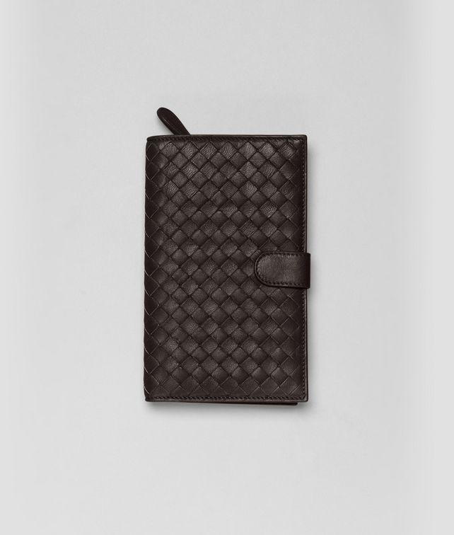 BOTTEGA VENETA Portafoglio Continental Ebano in Nappa Intrecciata Portafoglio continental D fp