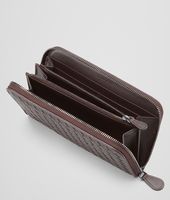 Bottega Veneta® Ebano Intrecciato VN Zip Around Wallet Bottega Veneta® Ebano Intrecciato VN Zip Around Wallet