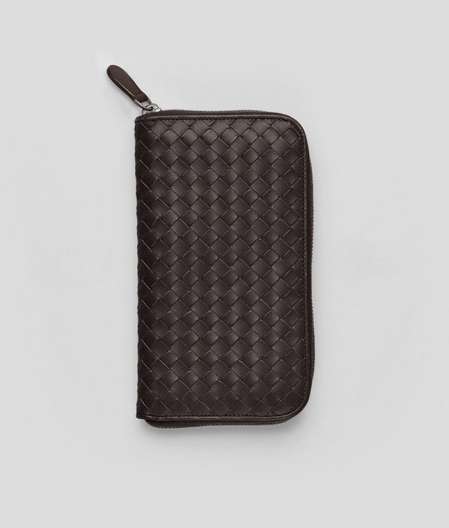 BOTTEGA VENETA Ebano Intrecciato VN Zip Around Wallet Zip Around Wallet U fp