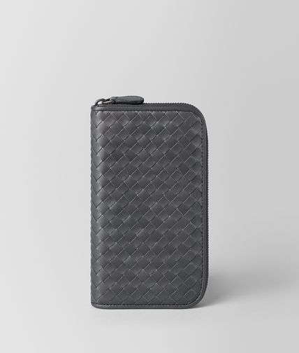 BOTTEGA VENETA - Ardoise Intrecciato VN Zip Around Wallet