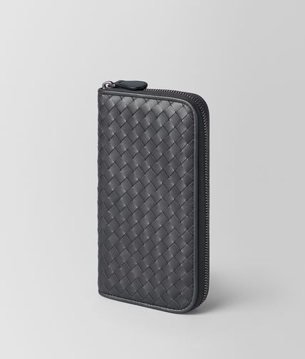 BOTTEGA VENETA - Ardoise Intrecciato VN Zip Around Wallet