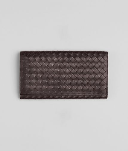 BOTTEGA VENETA - Ebano Intrecciato VN Wallet