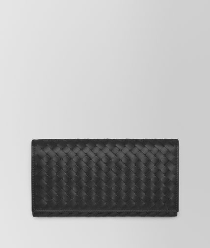 BOTTEGA VENETA - Nero Intrecciato VN Wallet