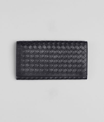 BOTTEGA VENETA - Ardoise Intrecciato VN Continental Wallet