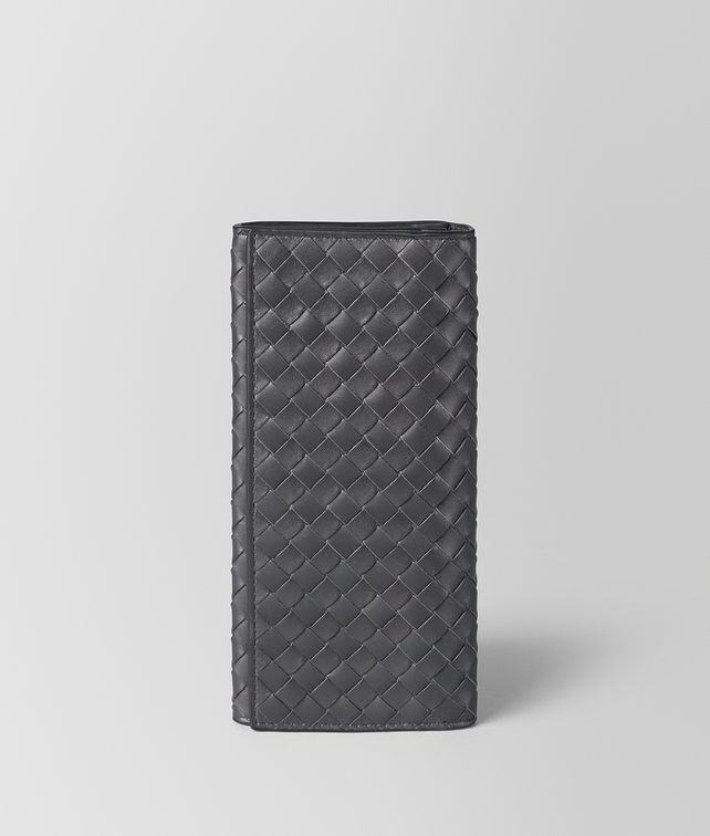 BOTTEGA VENETA Continental Wallet aus VN-Leder Intrecciato Ardoise Continental Portemonnaie U fp