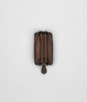Bottega Veneta® Ebano Intrecciato Nappa Coin Purse Bottega Veneta® Ebano Intrecciato Nappa Coin Purse