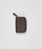 Bottega Veneta® Ebano Intrecciato Nappa Coin Purse Bottega Veneta® Ebano Intrecciato Nappa Coin Purse