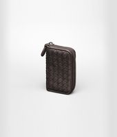 Bottega Veneta® Ebano Intrecciato Nappa Coin Purse Bottega Veneta® Ebano Intrecciato Nappa Coin Purse