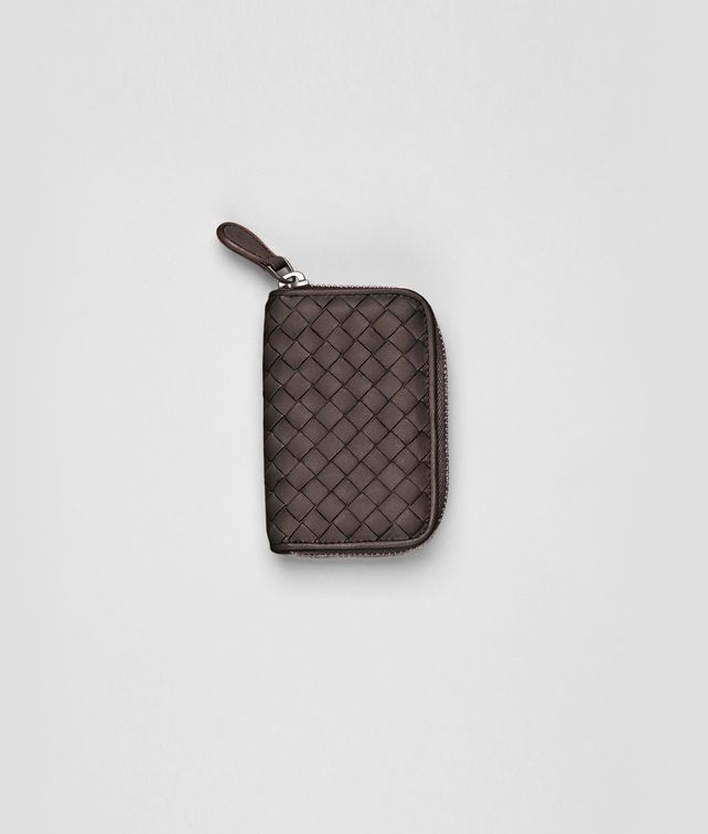 BOTTEGA VENETA Ebano Intrecciato Nappa Coin Purse Mini Wallet or Coin Purse D fp