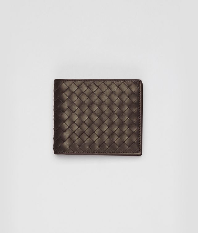 BOTTEGA VENETA Ebano Intrecciato VN Wallet Bi-fold Wallet U fp