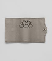Bottega Veneta® Fume Intrecciato Nappa Key Case Bottega Veneta® Fume Intrecciato Nappa Key Case