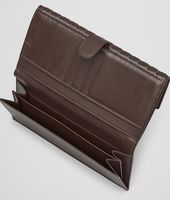 Bottega Veneta® Ebano Intrecciato Nappa Continental Wallet Bottega Veneta® Ebano Intrecciato Nappa Continental Wallet