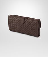 Bottega Veneta® Ebano Intrecciato Nappa Continental Wallet Bottega Veneta® Ebano Intrecciato Nappa Continental Wallet