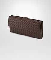 Bottega Veneta® Ebano Intrecciato Nappa Continental Wallet Bottega Veneta® Ebano Intrecciato Nappa Continental Wallet